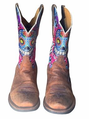 Cinch Edge Rare Sugar Skull Cowboy Boots Unisex
